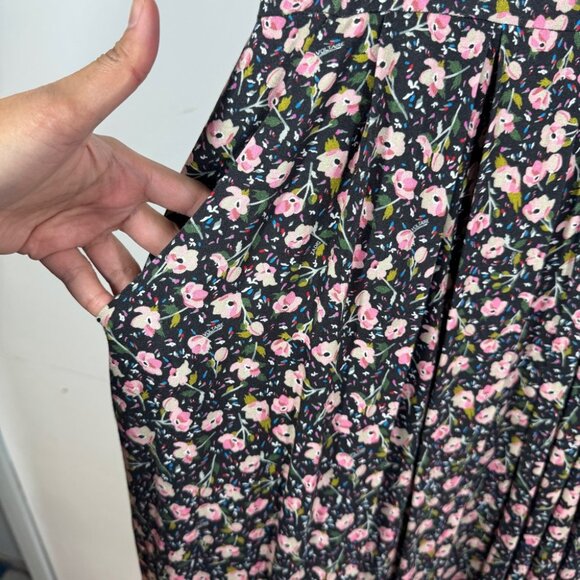 Zadig & Voltaire Black Pink Floral Maxi Dress Size XS Romantic - Picture 5 of 14